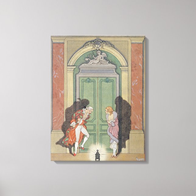 Ein Paar in Candlelight, Abbildung von 'Les Li Leinwanddruck (Vorderseite)