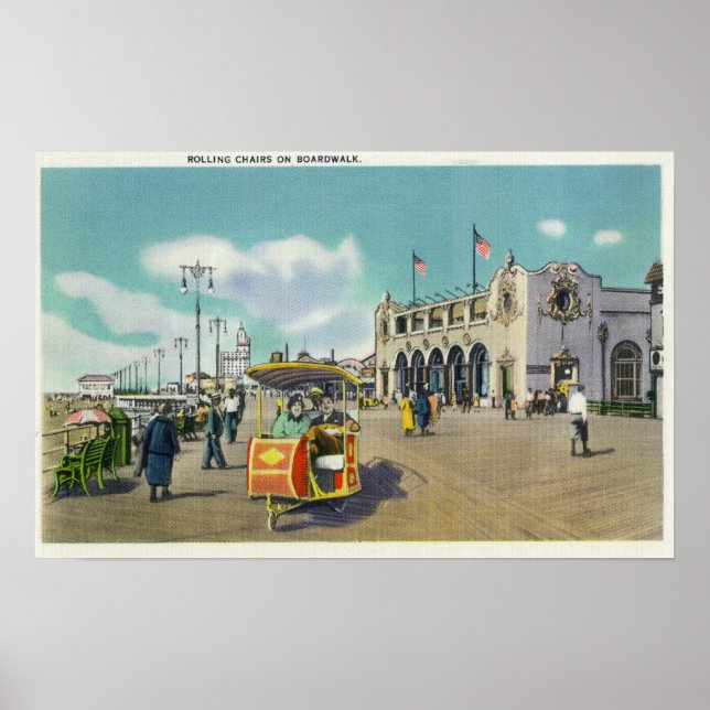Ein Paar in einem Boardwalk Rollstuhl-Szene Poster (Vorne)
