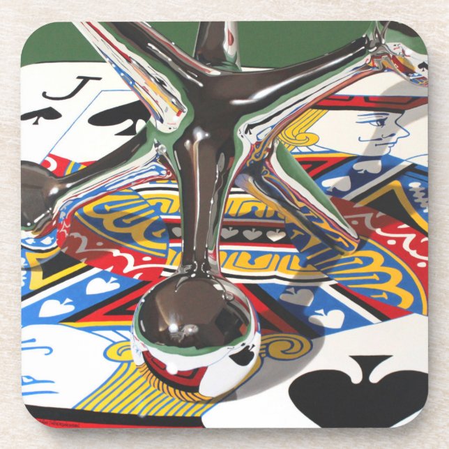 Ein Paar Jacke, PlastikUntersetzer mit Untersetzer (Vorderseite)