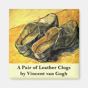 Ein Paar Lederschuhe von Vincent van Gogh Magnet