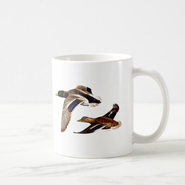 Ein Paar Mallard-Enten Tasse (Rechts)