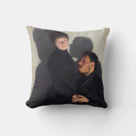 Ein Paar mit Schatten (von Emile Friant) Kissen