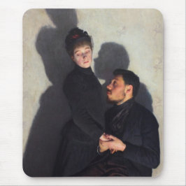 Ein Paar mit Schatten (von Emile Friant) Mousepad