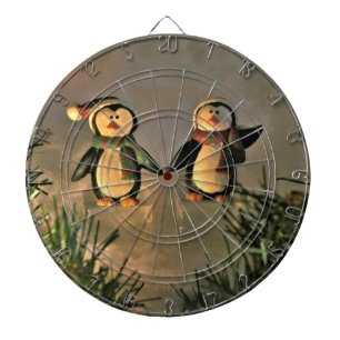 Ein Paar Pinguine Dartscheibe