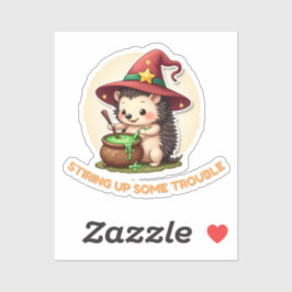 Ein paar Probleme aufbringen - Niedlicher Igel Aufkleber