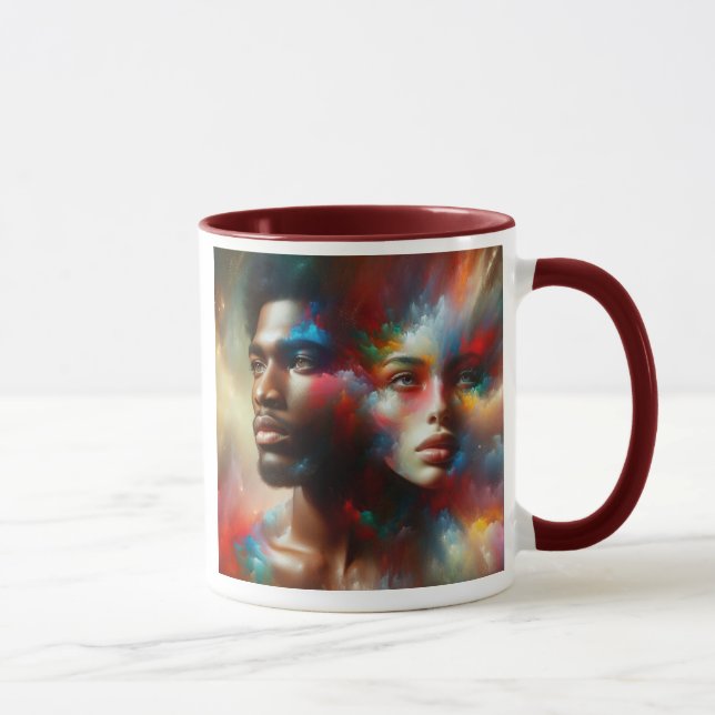 Ein Paar schaut weit. Tasse (Rechts)