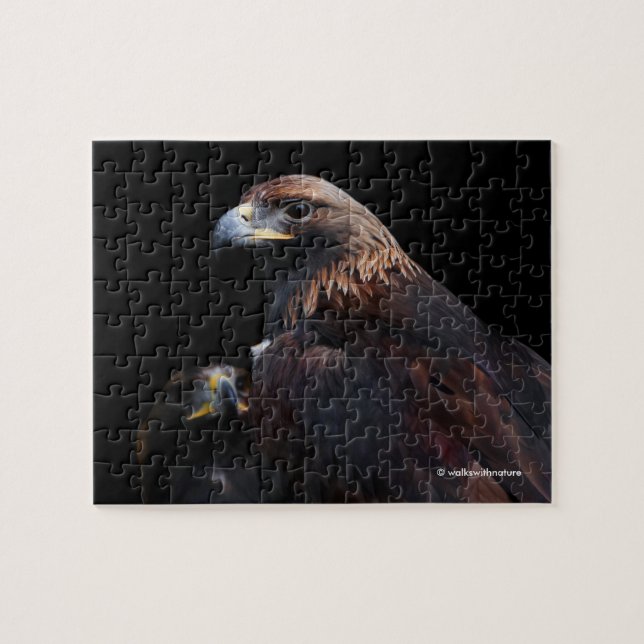Ein Paar schöne goldene Adler Puzzle (Horizontal)