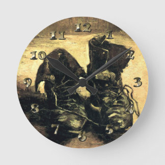 Ein Paar Schuhe - Van Gogh Runde Wanduhr