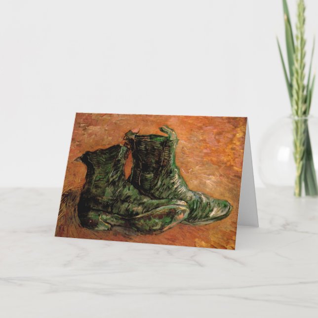 Ein Paar Schuhe von Vincent van Gogh Karte (Vorderseite)
