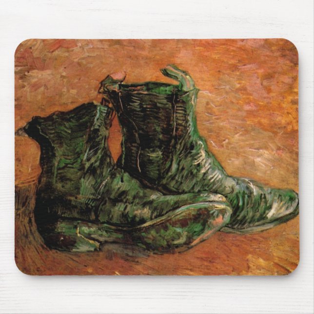 Ein Paar Schuhe von Vincent van Gogh Mousepad (Vorne)