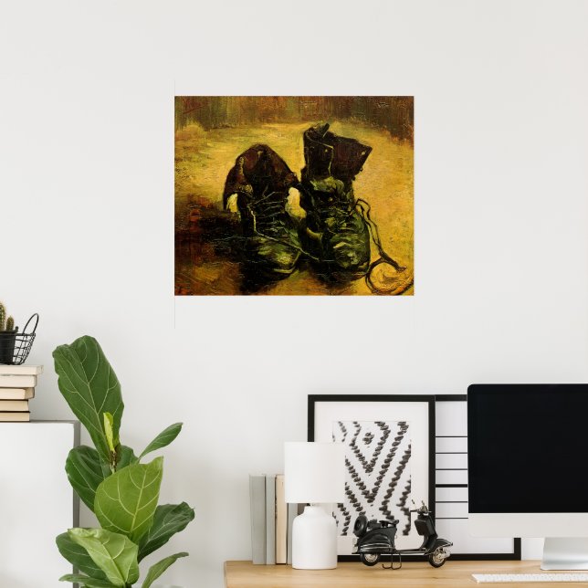 Ein Paar Schuhe von Vincent van Gogh Poster (Heimbüro)