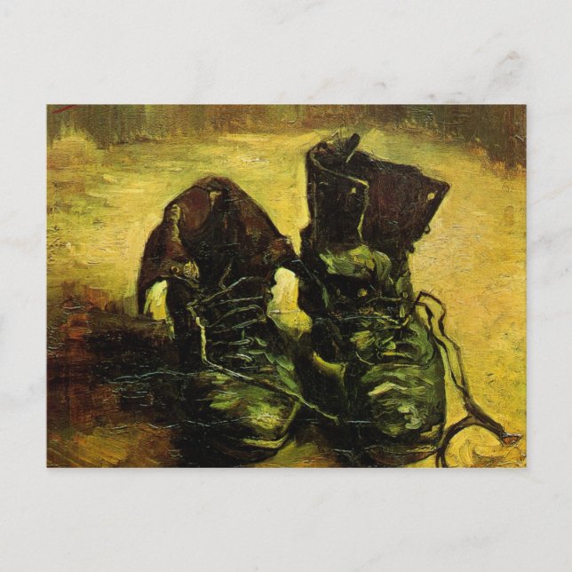 Ein Paar Schuhe von Vincent van Gogh Postkarte (Vorderseite)