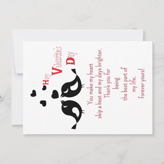 Ein paar schwarze Vögel Karte (Vorderseite)