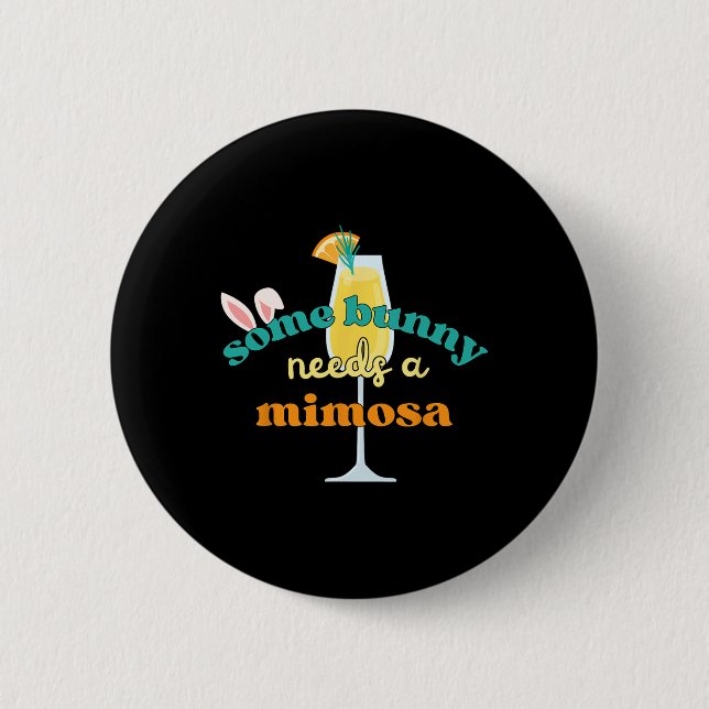 Ein paar Sonnenstrahlen brauchen Mimosa Funny Men  Button (Vorderseite)