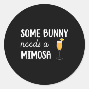 Ein paar Sonnenstrahlen brauchen Mimosa Funny Men  Runder Aufkleber