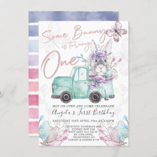 Ein paar Sonnenstrahlen drehen einen Frühling Gebu Einladung