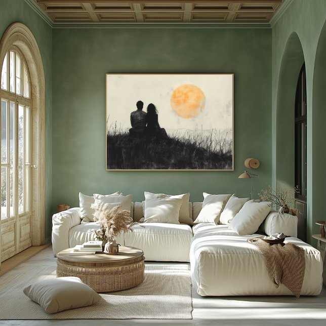 Ein paar Sonnenuntergänge in Schwarz und Weiß Poster (Von Creator hochgeladen)