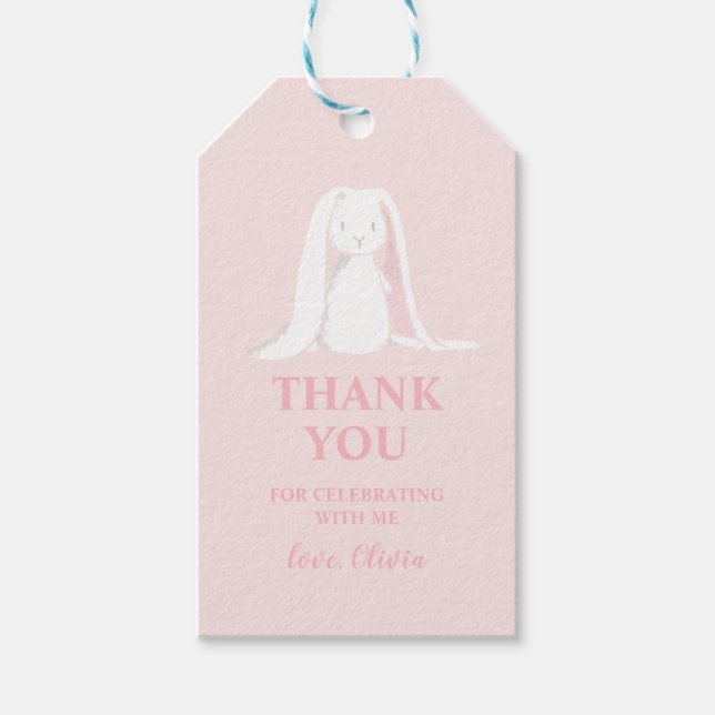 Ein paar sonnige Babydusche danke Geschenkanhänger (Vorderseite)