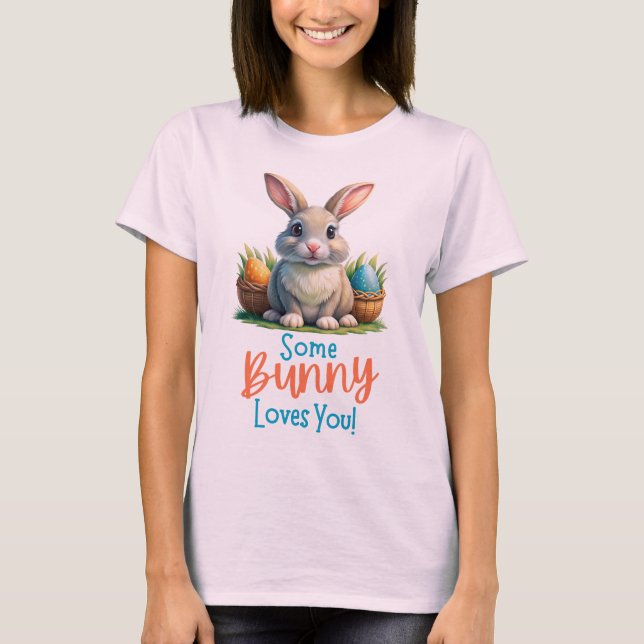 Ein paar sonnige Lieben, du Funny Easter Rabbit T-Shirt (Vorderseite)