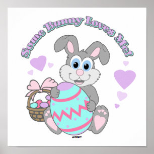 Ein paar sonnige Lieben für mich! Osterhase Poster