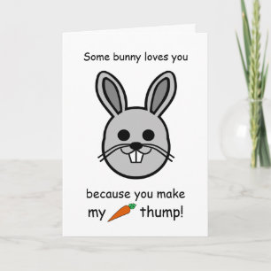 Ein paar sonnige Lieben, Valentinstag Hase Karte