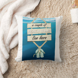 Ein paar Strandbäder leben hier Kissen