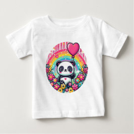 Ein Panda mit Herz Baby T-shirt
