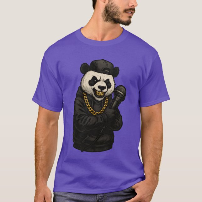 Ein Panda-Rapper-Mädchen T-Shirt (Vorderseite)