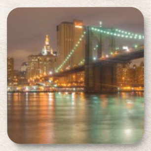 Ein Panorama der New- York CitySkyline Untersetzer