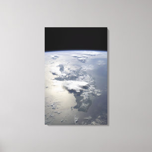 Ein Panoramablick der Insel von Hispaniola Leinwanddruck