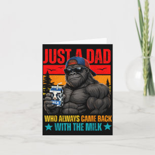 Ein Papa, der mit der Milch zurückkam Gorilla Papa Karte