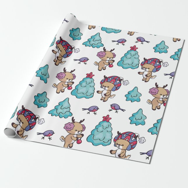 Ein Papier für Vögel und Fauna Geschenkpapier (Ungerollt)