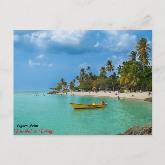 Ein Paradies der Karibik Postkarte (Vorderseite)