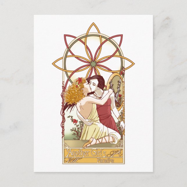 Ein Paradies für Mädchen Postkarte (Vorderseite)