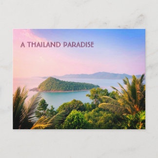Ein Paradies in Thailand Postkarte