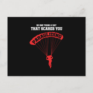 Ein Paragliding-Abenteuer für jeden Tag Feiertagspostkarte