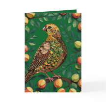 Ein Partridge in einem Birnbaum-Ausschnitt im Stif