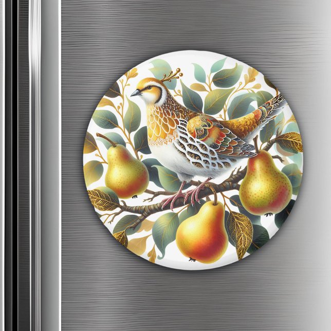 Ein Partridge in einem Birnbaum Weihnachten Magnet (Von Creator hochgeladen)