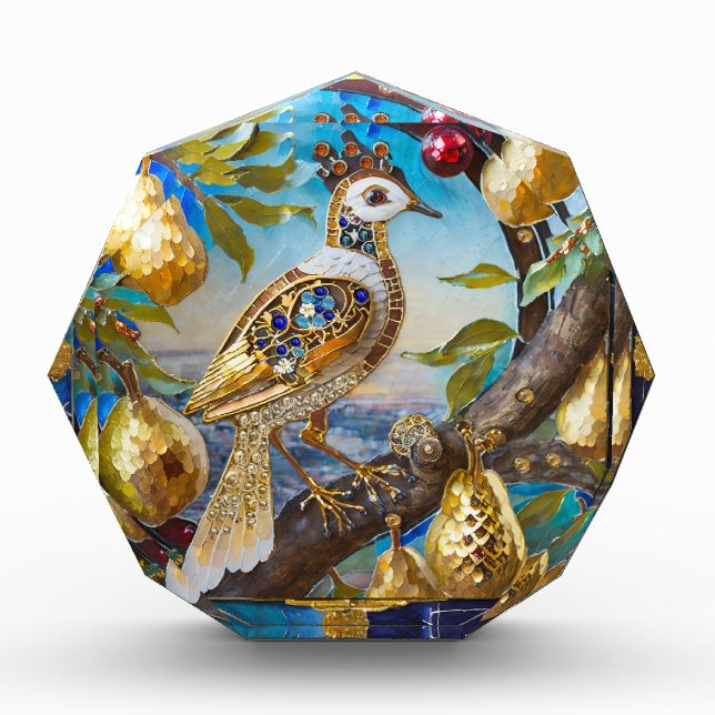 Ein Partridge in einem Birnenbaum Fotoblock (Vorderseite)