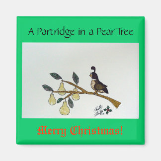 Ein Partridge in einem Birnenbaum. Magnet