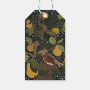 Ein Partridge in einem Birnenbaum Weihnachten Geschenkanhänger