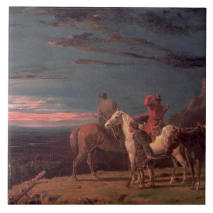 Ein Party der Forscher, 1851 (Öl auf Leinwand) Fliese