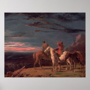 Ein Party von Explorern, 1851 (Öl auf Leinwand) Poster