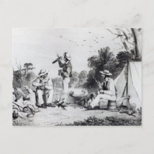 Ein Party zum Erforschen Einladungspostkarte