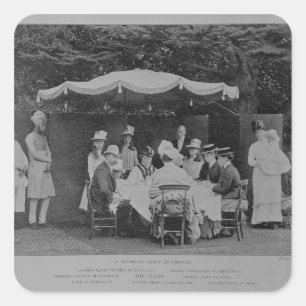 Ein Party zum Frühstück in Osbourne Quadratischer Aufkleber