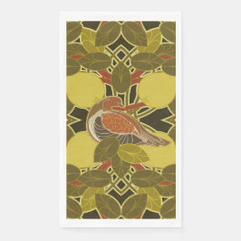 Ein Partywagen in einem Perlenbaumhandtuch Serviette