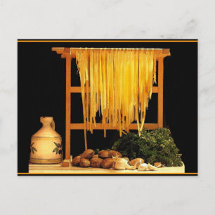 Ein Pasta-Fest Postkarte