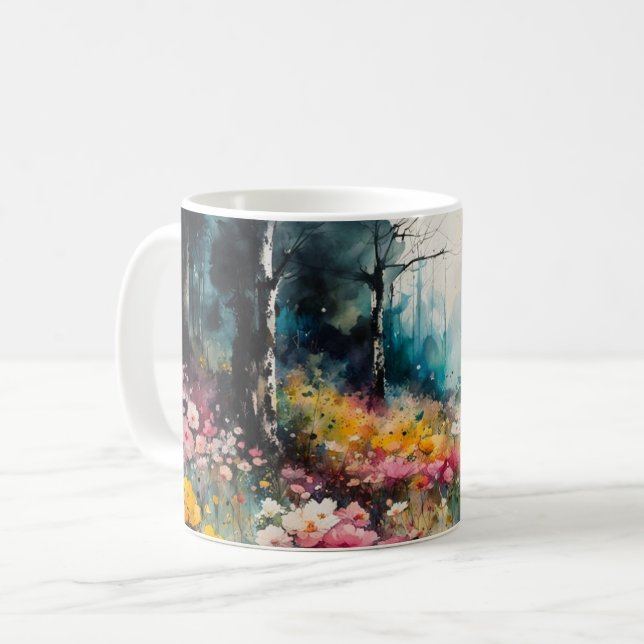 Ein Pastelgarten Kaffeetasse (Vorderseite Links)