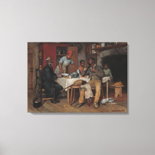 Ein Pastoralbesuch Leinwanddruck