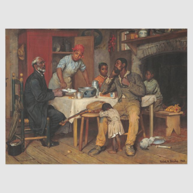 Ein Pastoralbesuch von Richard Norris Brooke Seidenpapier (Vorderseite)